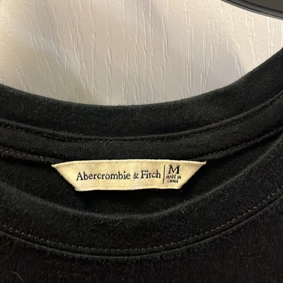 Abercrombie and Fitch black super soft black cold shoulder sweatshirt - Picture 2 of 8